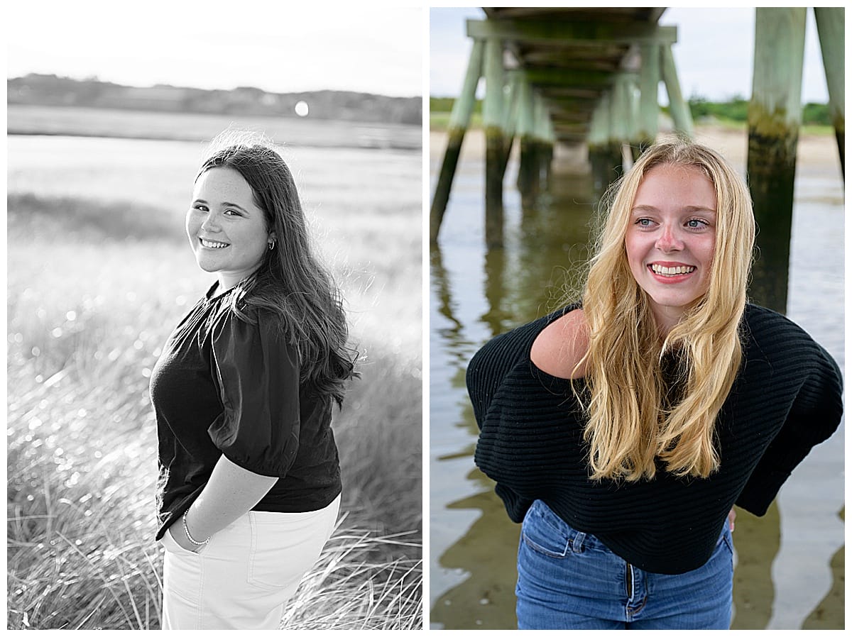 drakes island beach portraits. drakes island senior portraits