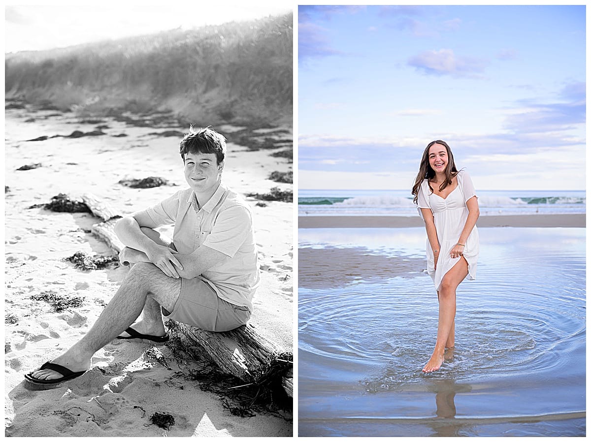 ogunquit maine beach portraits. ogunquit maine senior portraits