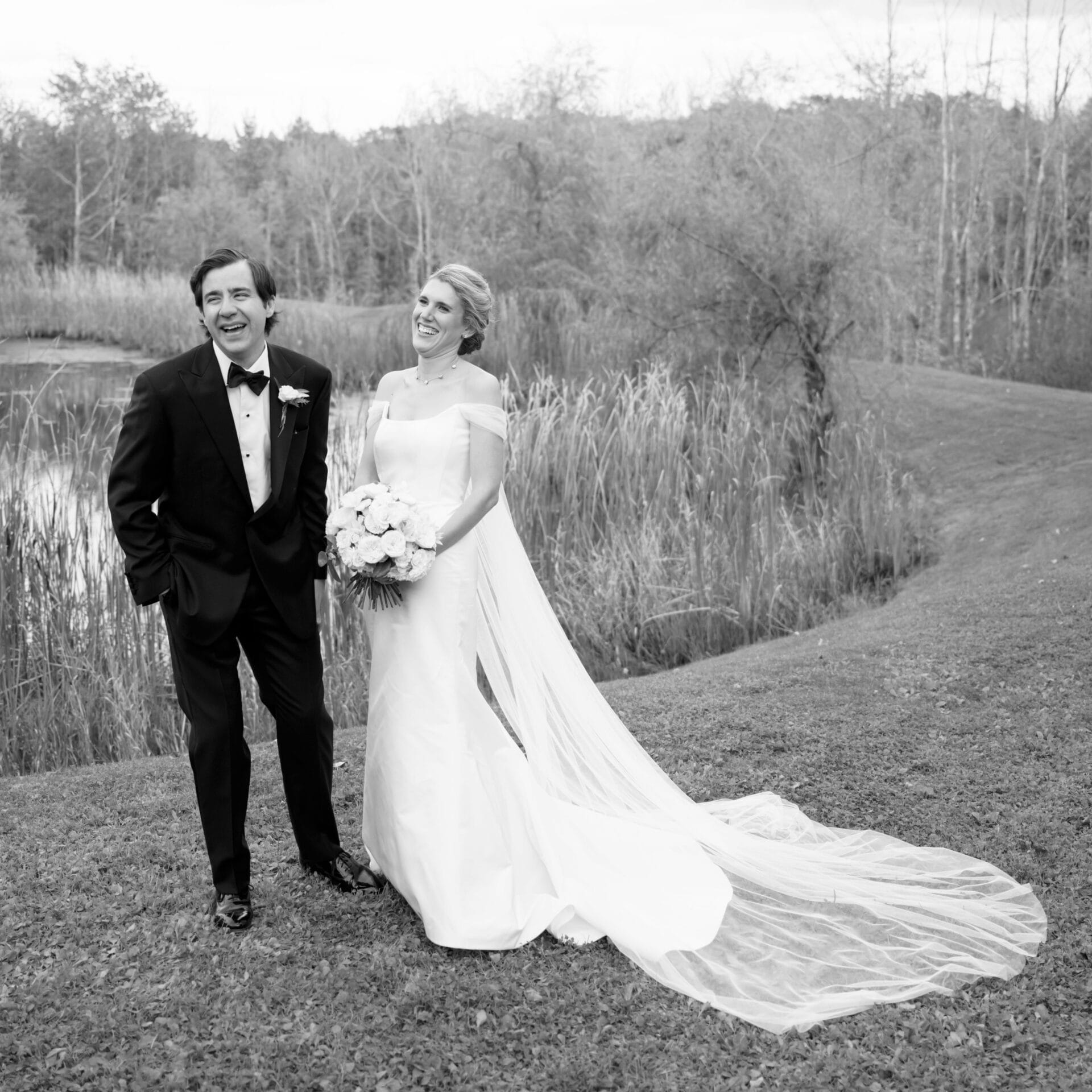 hidden pond wedding in kennebunkport maine
