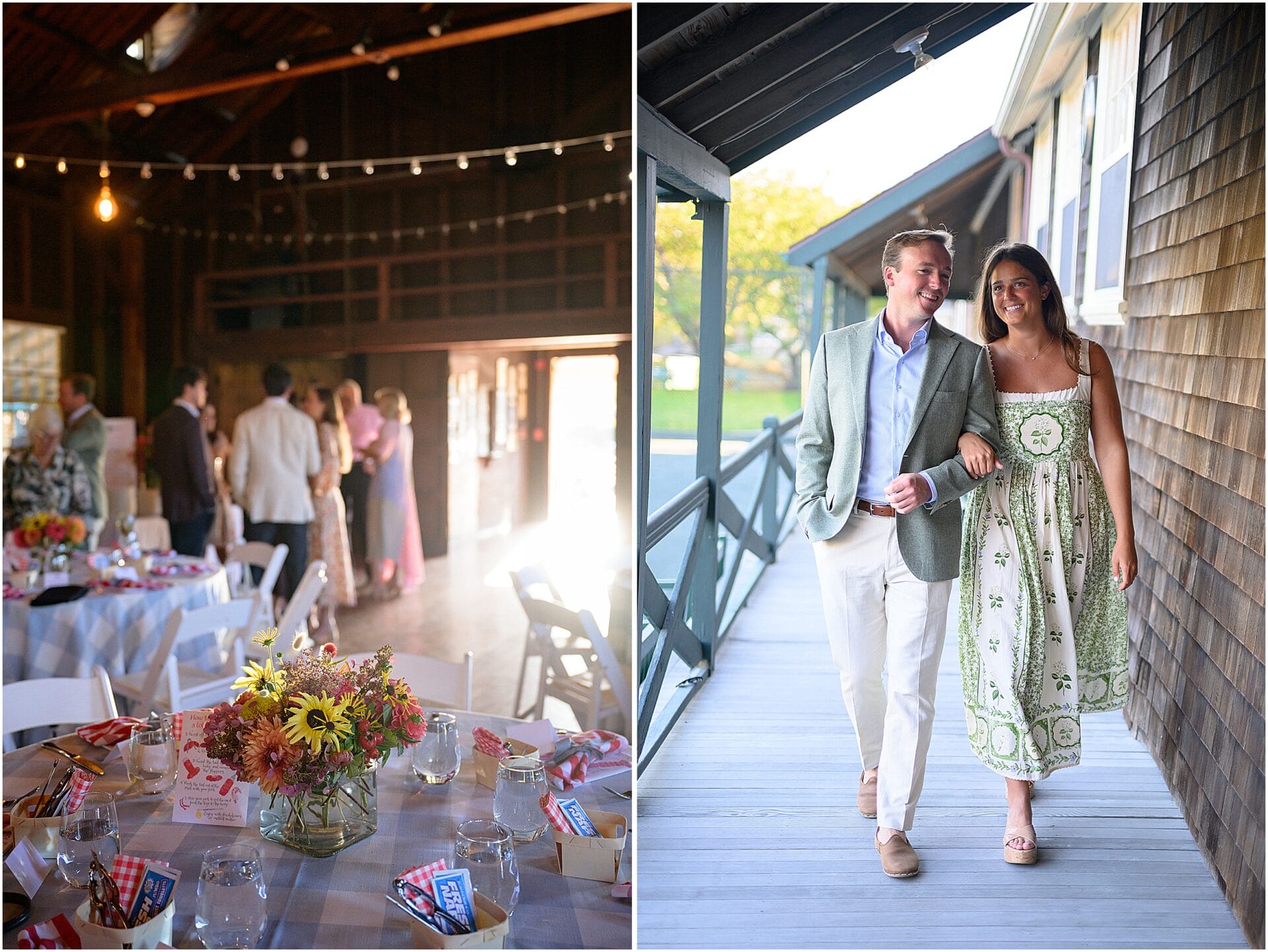 kennebunkport maine rehearsal dinner lobster bake at the Kennebunk River Club