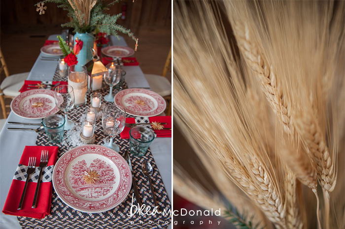 nordic winter wedding inspiration photoshoot photographed by new england wedding photographer brea mcdonald of brea mcdonald photography with design by meagan gilpatrick of maine seasons events photo shoot took place at the barn at flanagans farm in buxton maine