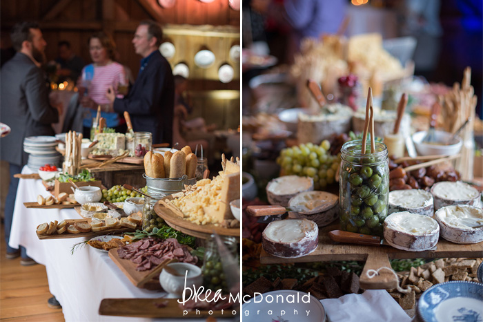 maine food photography photographed by brea mcdonald photography flanagans table full plates full potential dinner in buxton maine at the barn at flanagans farm maine wedding venue maine wedding photographer